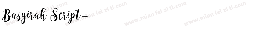 Basyirah Script字体转换